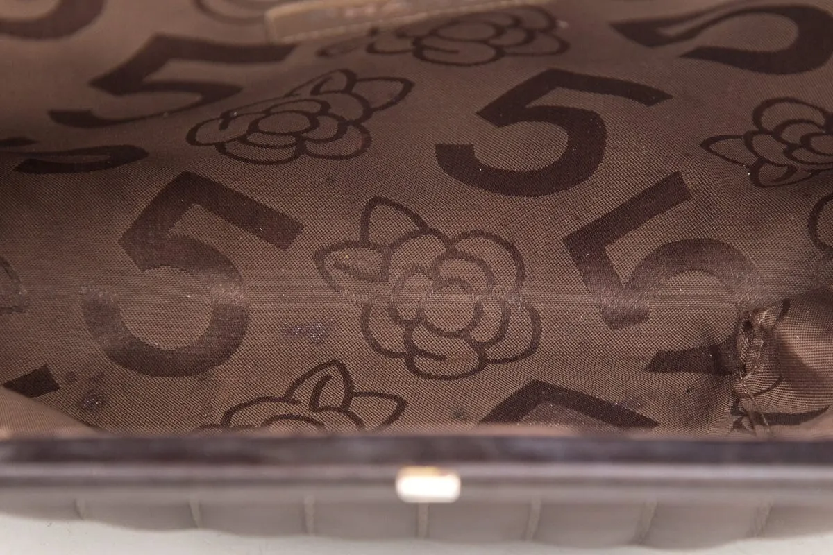 Chanel Vintage Brown Clutch