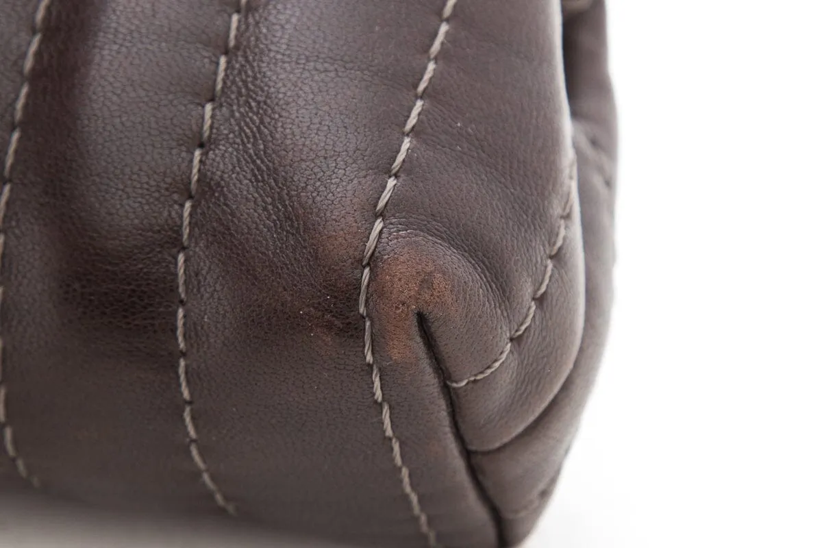 Chanel Vintage Brown Clutch