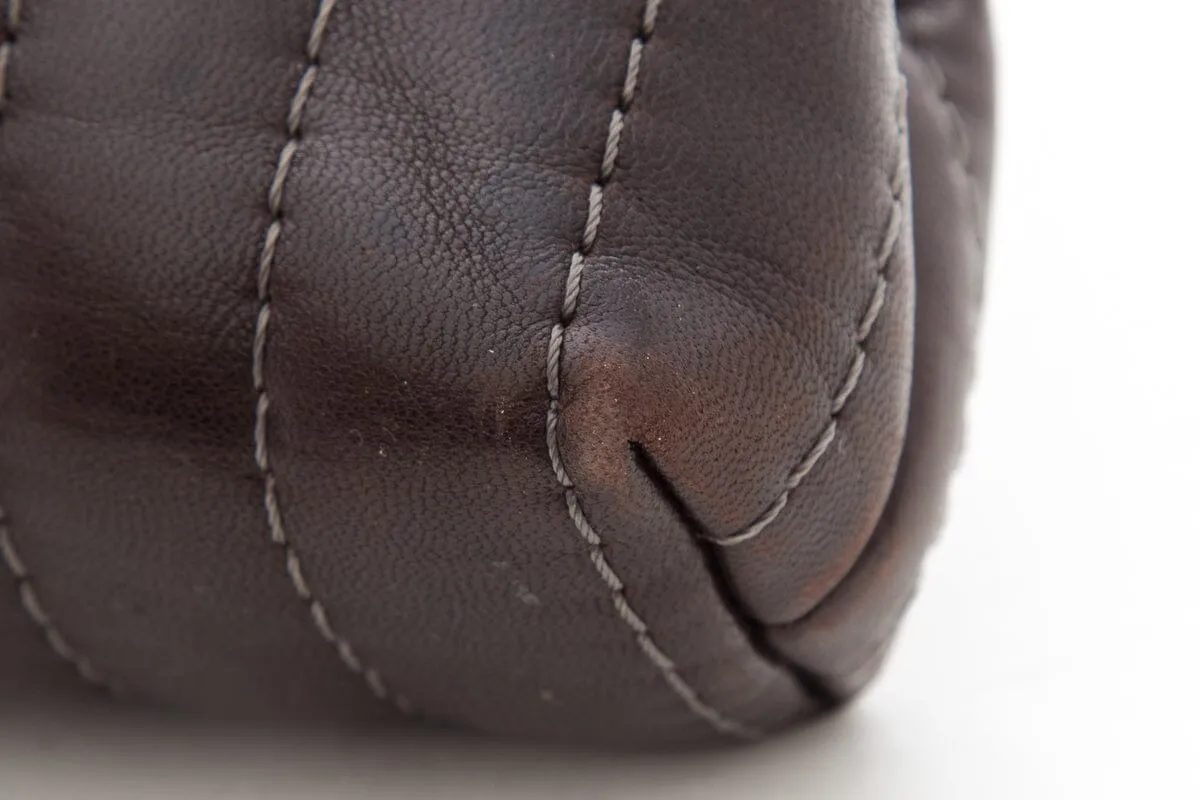 Chanel Vintage Brown Clutch