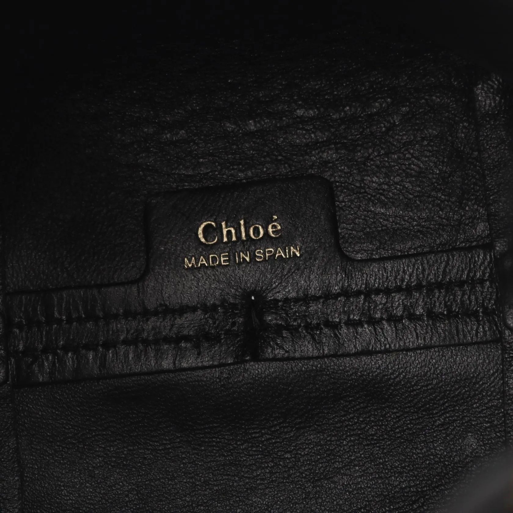 Chloe Marcie Micro Leather Bucket Bag Black