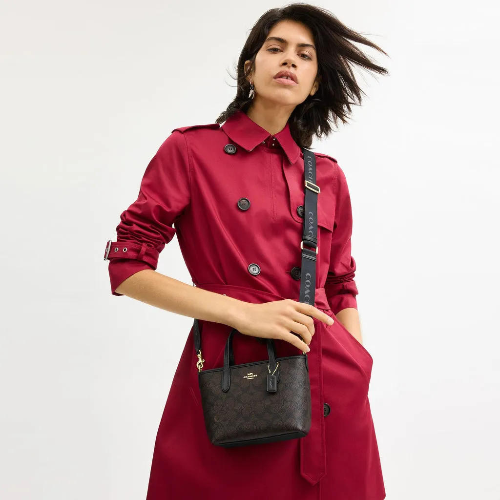 C.O.A.C.H City Mini Tote Bag In Signature Canvas