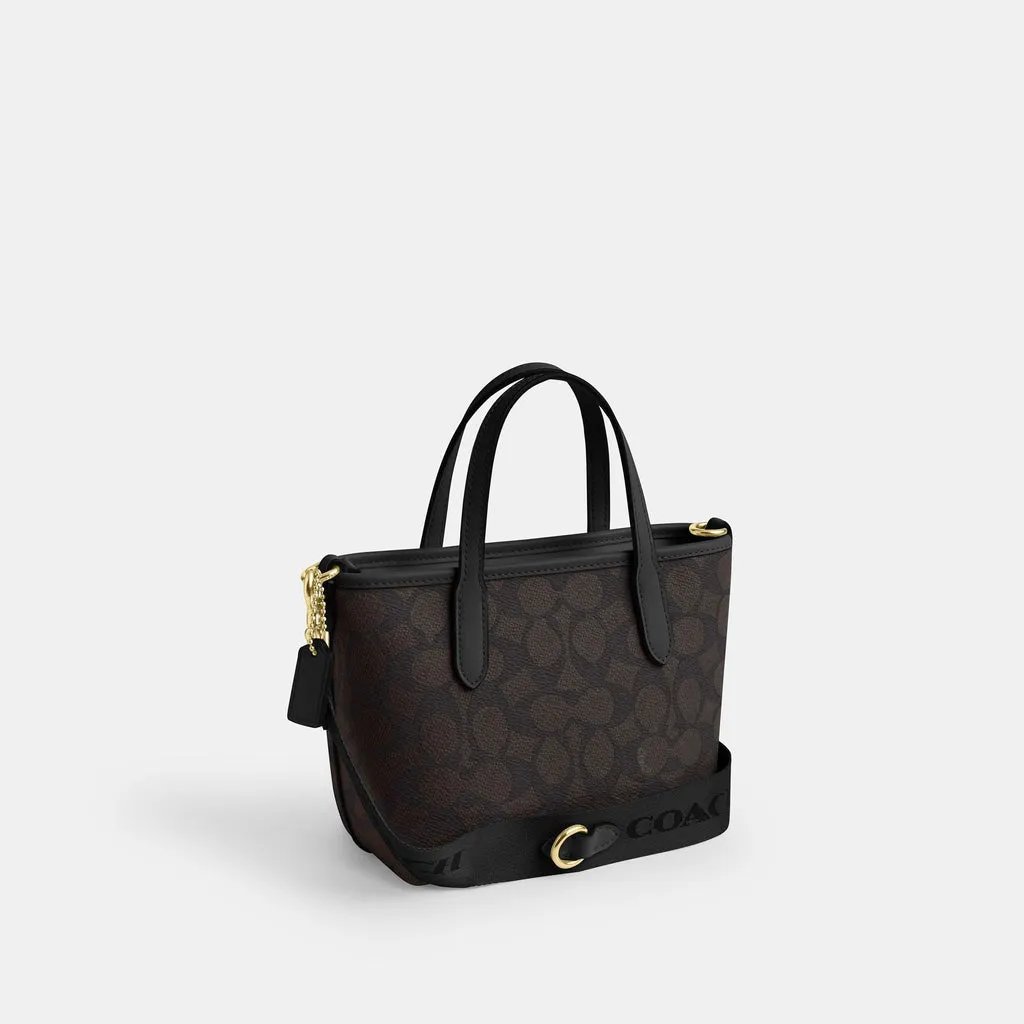 C.O.A.C.H City Mini Tote Bag In Signature Canvas