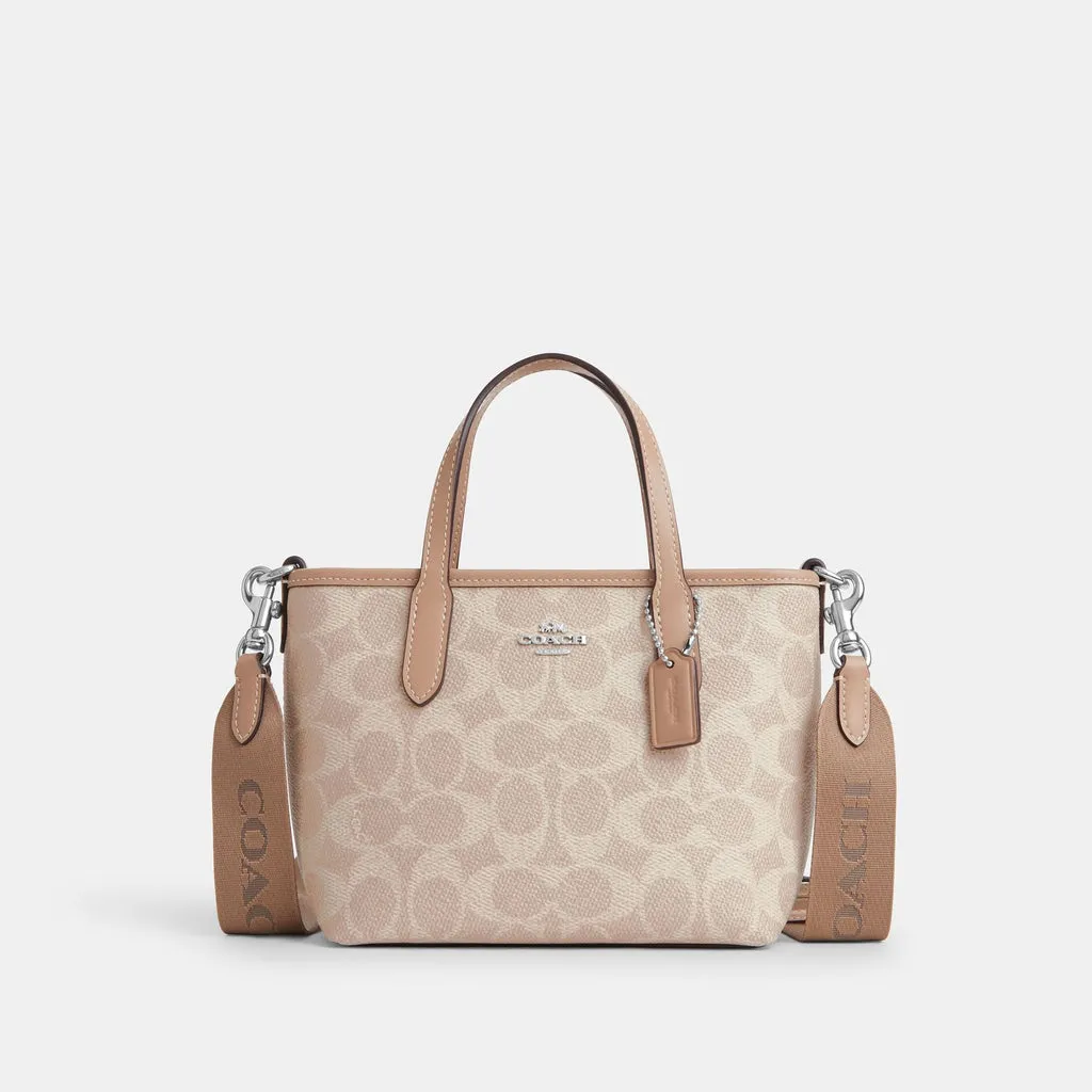 C.O.A.C.H City Mini Tote Bag In Signature Canvas
