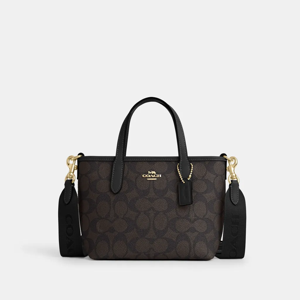 C.O.A.C.H City Mini Tote Bag In Signature Canvas