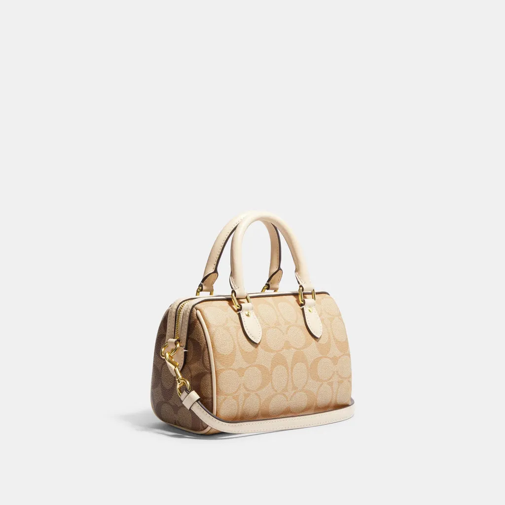 C.O.A.C.H Mini Rowan Crossbody In Signature Canvas