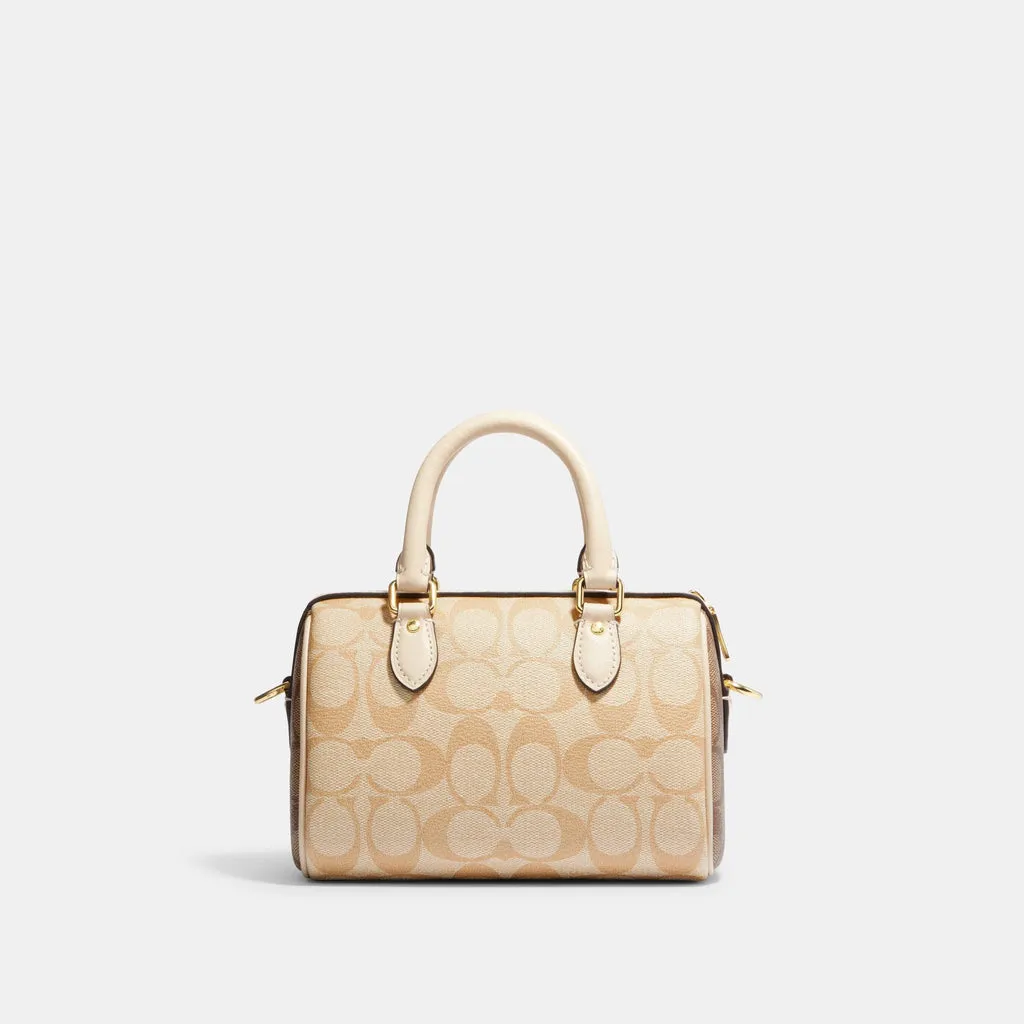 C.O.A.C.H Mini Rowan Crossbody In Signature Canvas