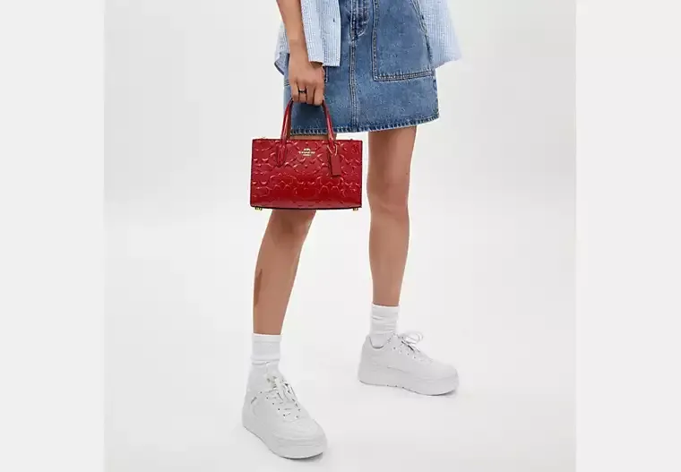 C.O.A.C.H Nina Small Tote Bag In Signature Leather