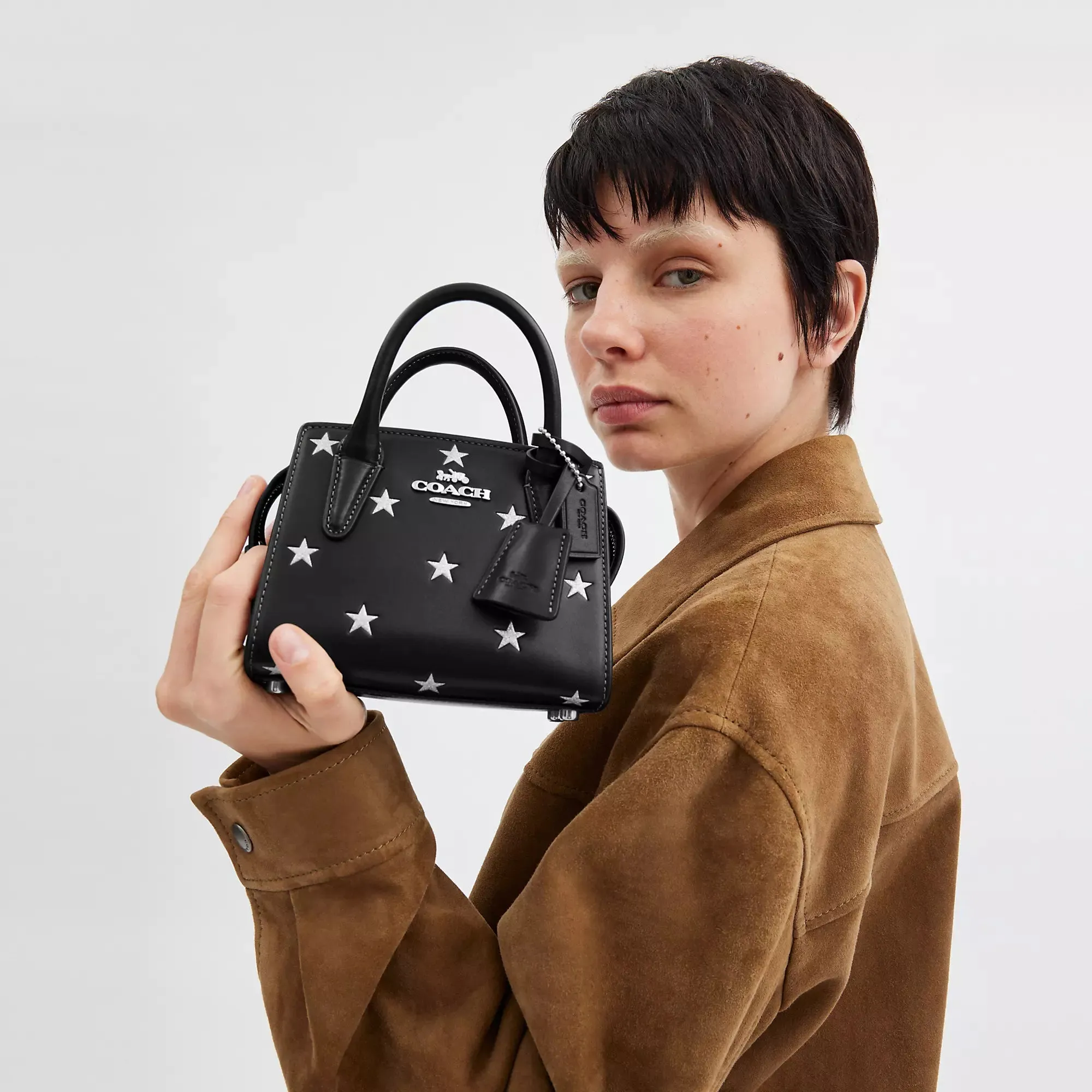 Coach Outlet Andrea Mini Carryall Bag With Star Print