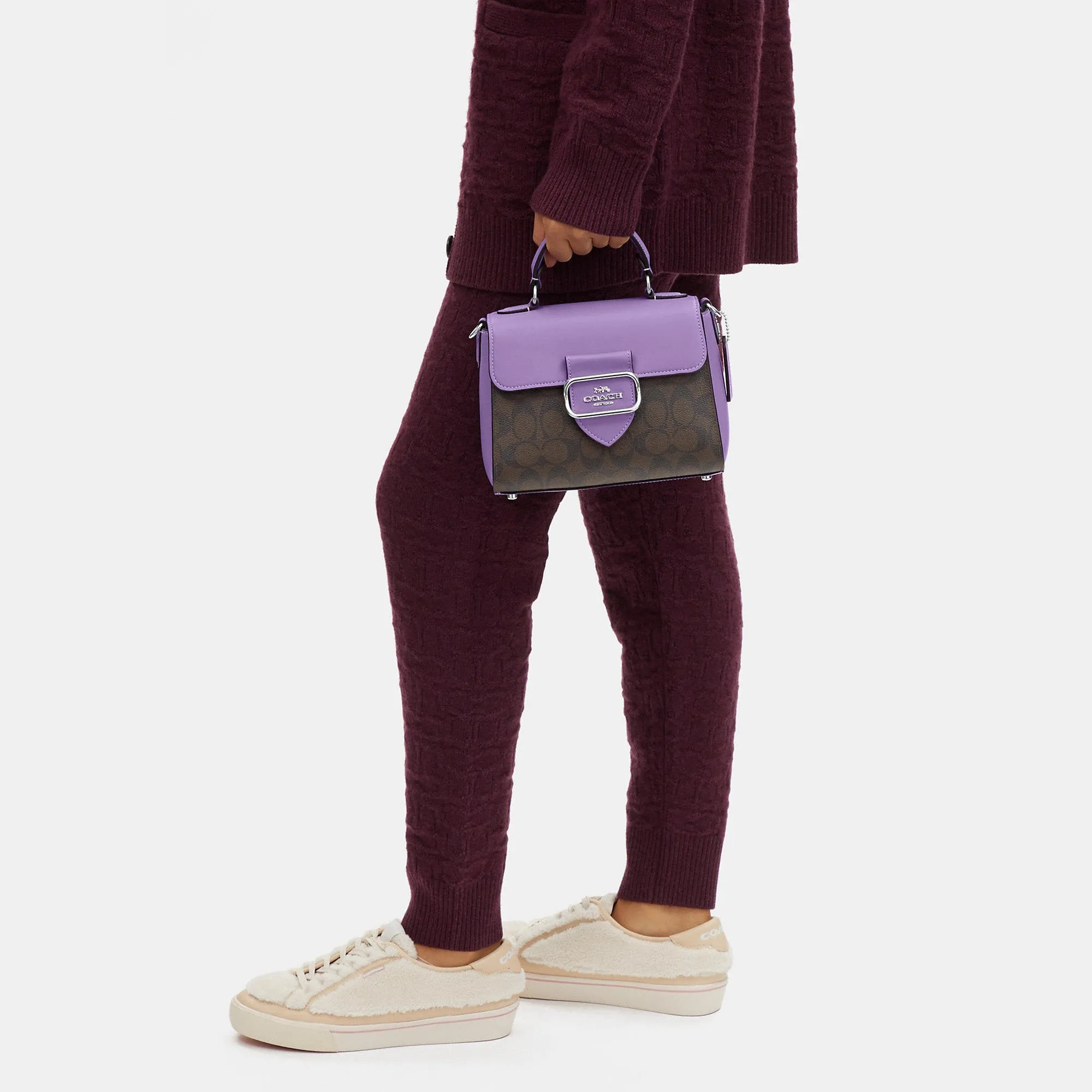 Coach Outlet Morgan Top Handle Satchel In Signature Canvas