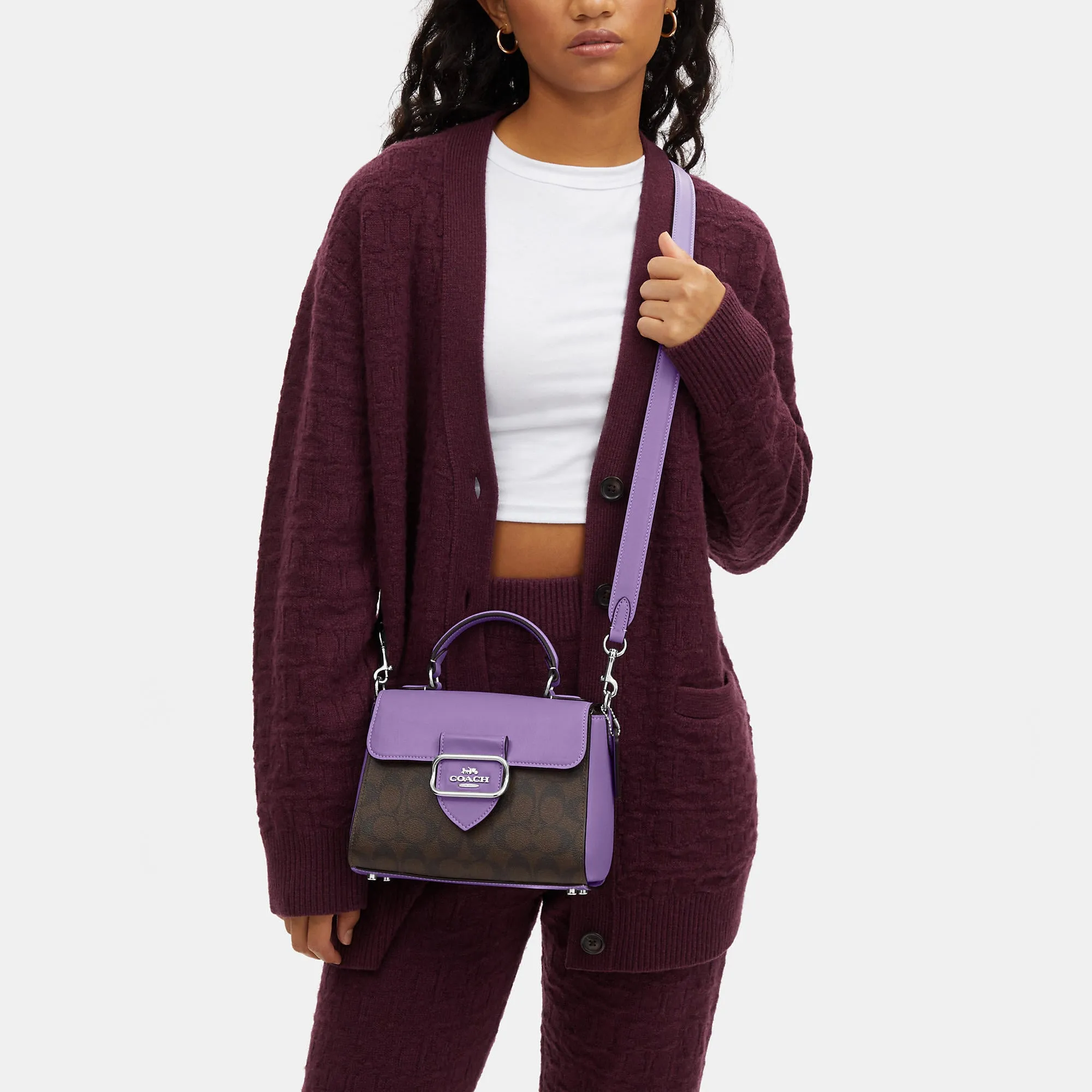 Coach Outlet Morgan Top Handle Satchel In Signature Canvas