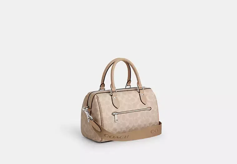 C.O.A.C.H Rowan Satchel Bag In Signature Canvas