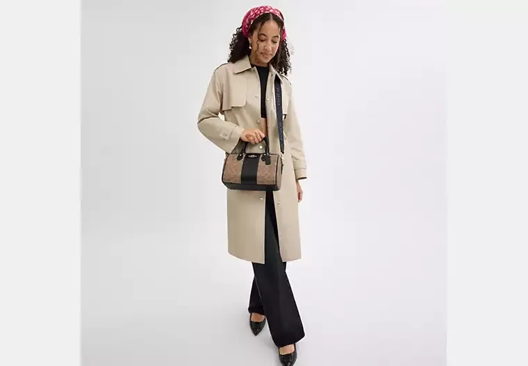C.O.A.C.H Rowan Satchel Bag In Signature Canvas