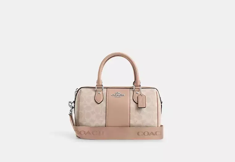 C.O.A.C.H Rowan Satchel Bag In Signature Canvas