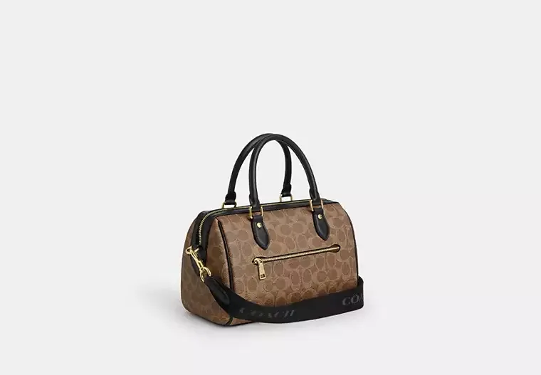 C.O.A.C.H Rowan Satchel Bag In Signature Canvas