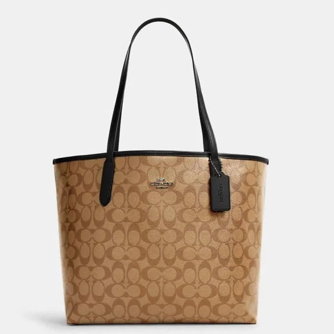C.O.A.C.H Signature Canvas City Tote Bag