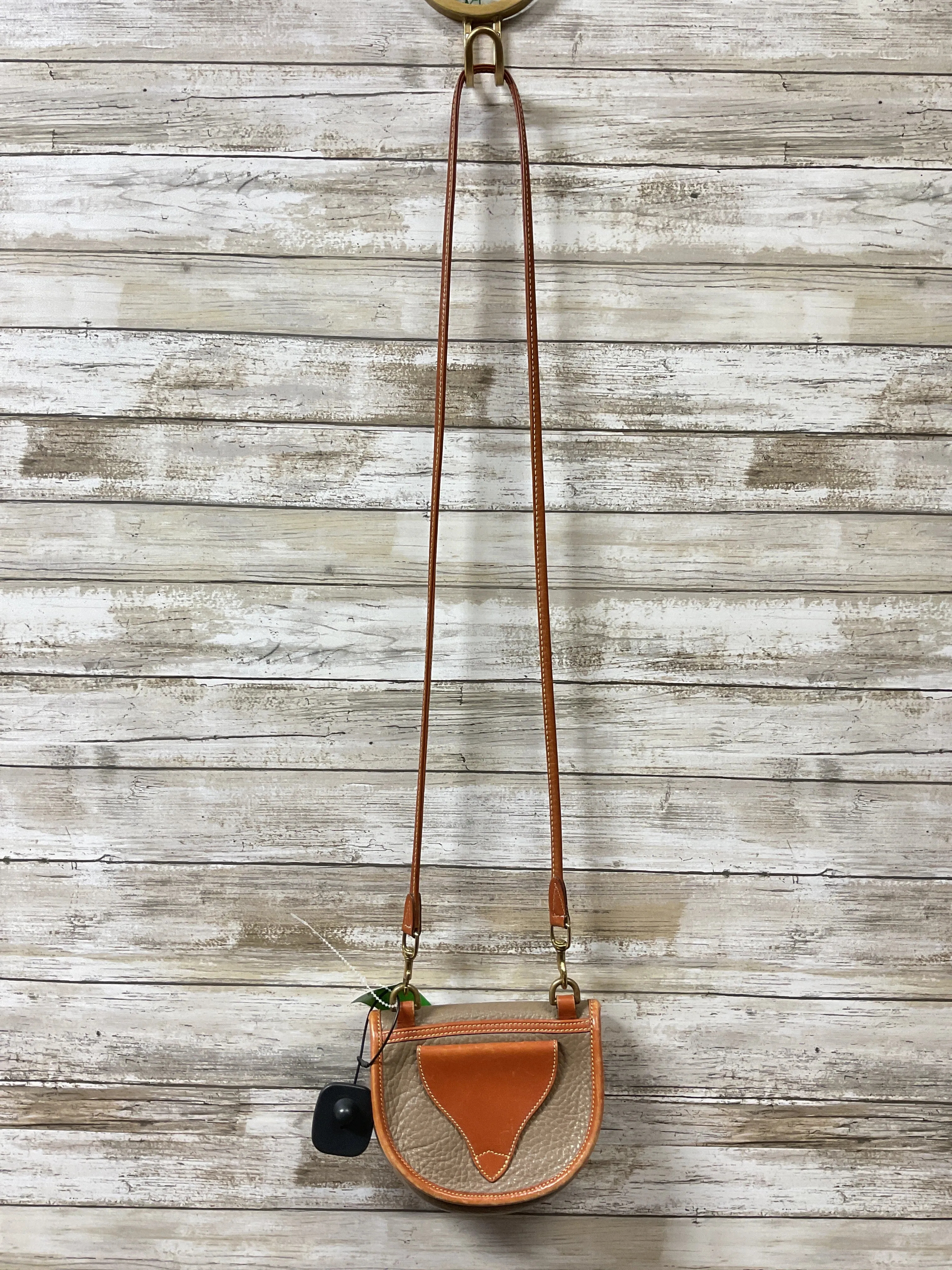 Crossbody Designer By Dooney And Bourke In Taupe, Size:Small