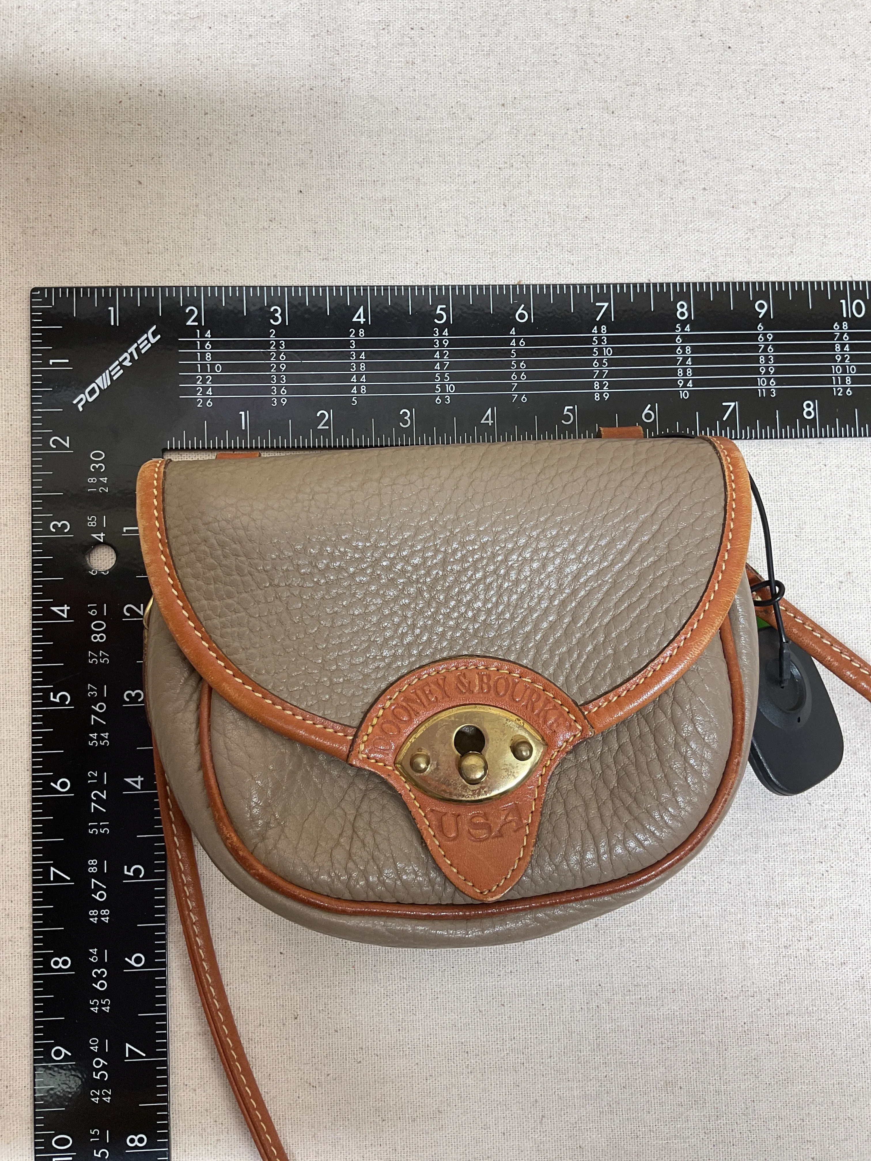 Crossbody Designer By Dooney And Bourke In Taupe, Size:Small