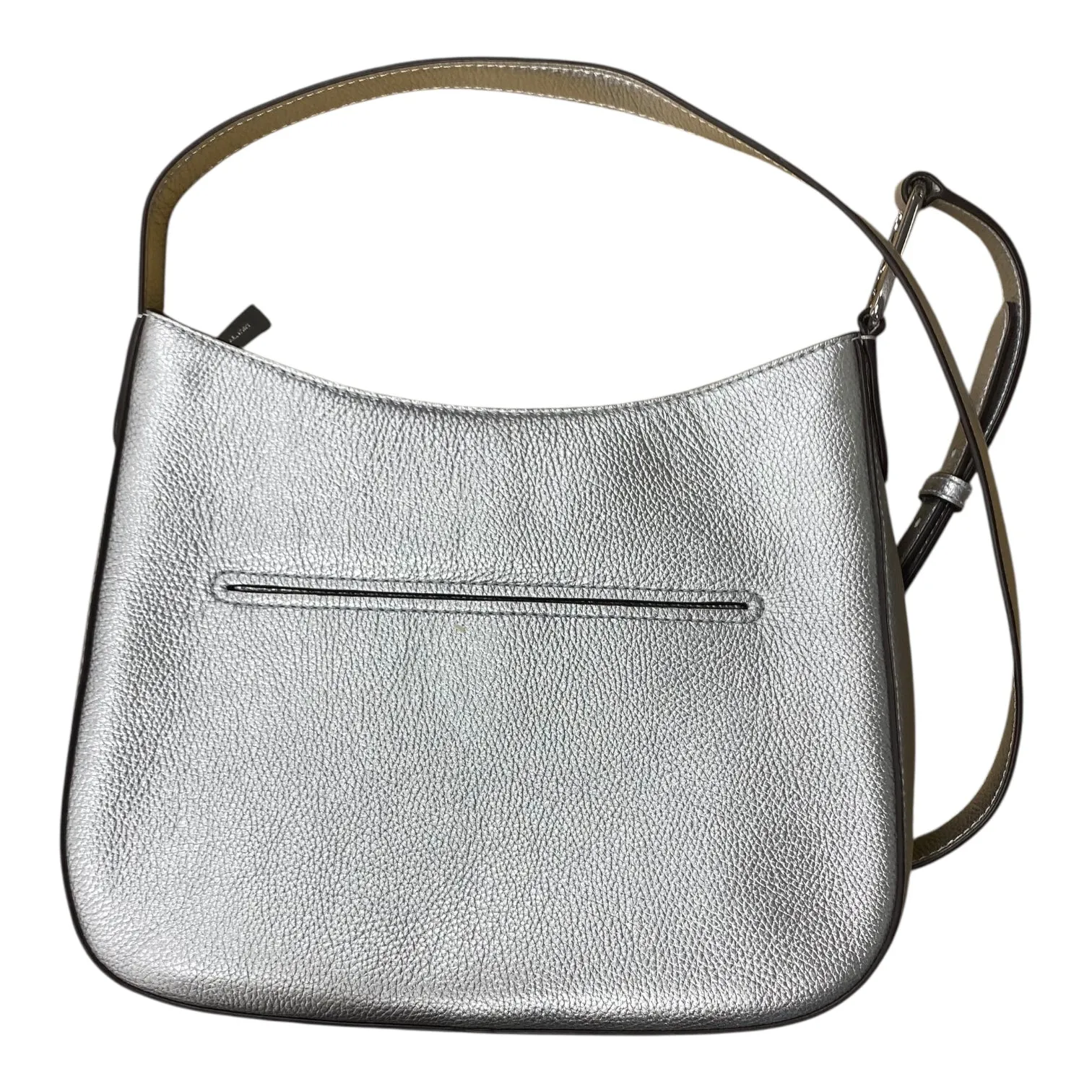 Crossbody Designer By Michael Kors In Silver, Size:Medium