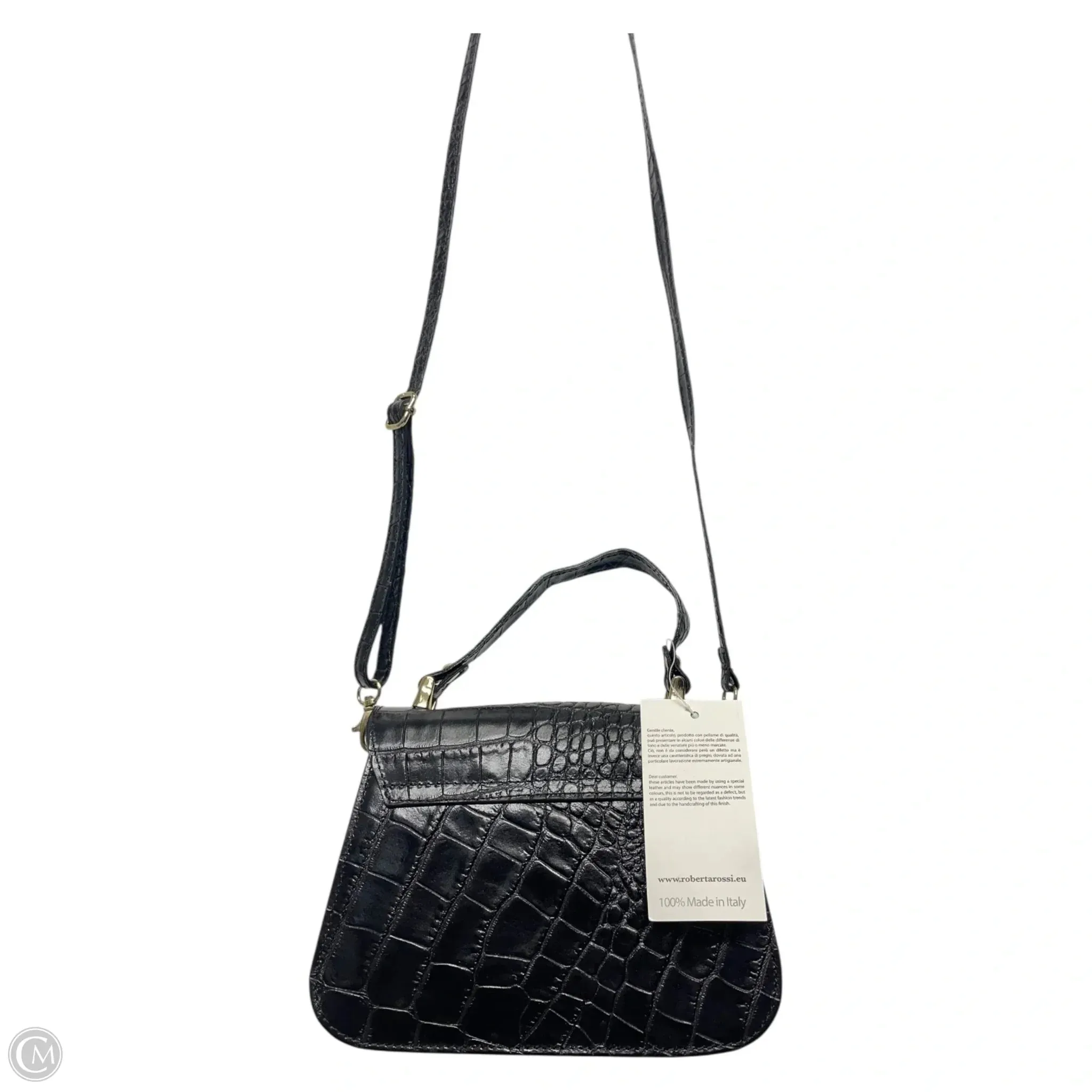 Crossbody Leather By Vera Pelle, Size: Small