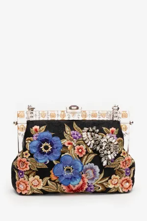 Dolce & Gabbana Multicolour Vanda Floral Embroidered Clutch