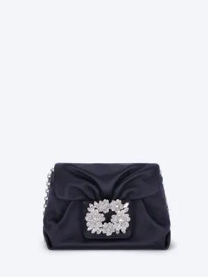 Efflorescence Micro Clutch in satin