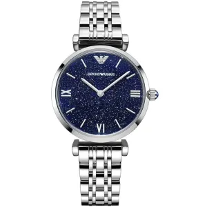 E.m.p.o.r.i.o A.r.m.a.n.i Two-Hand Stainless Steel Watch