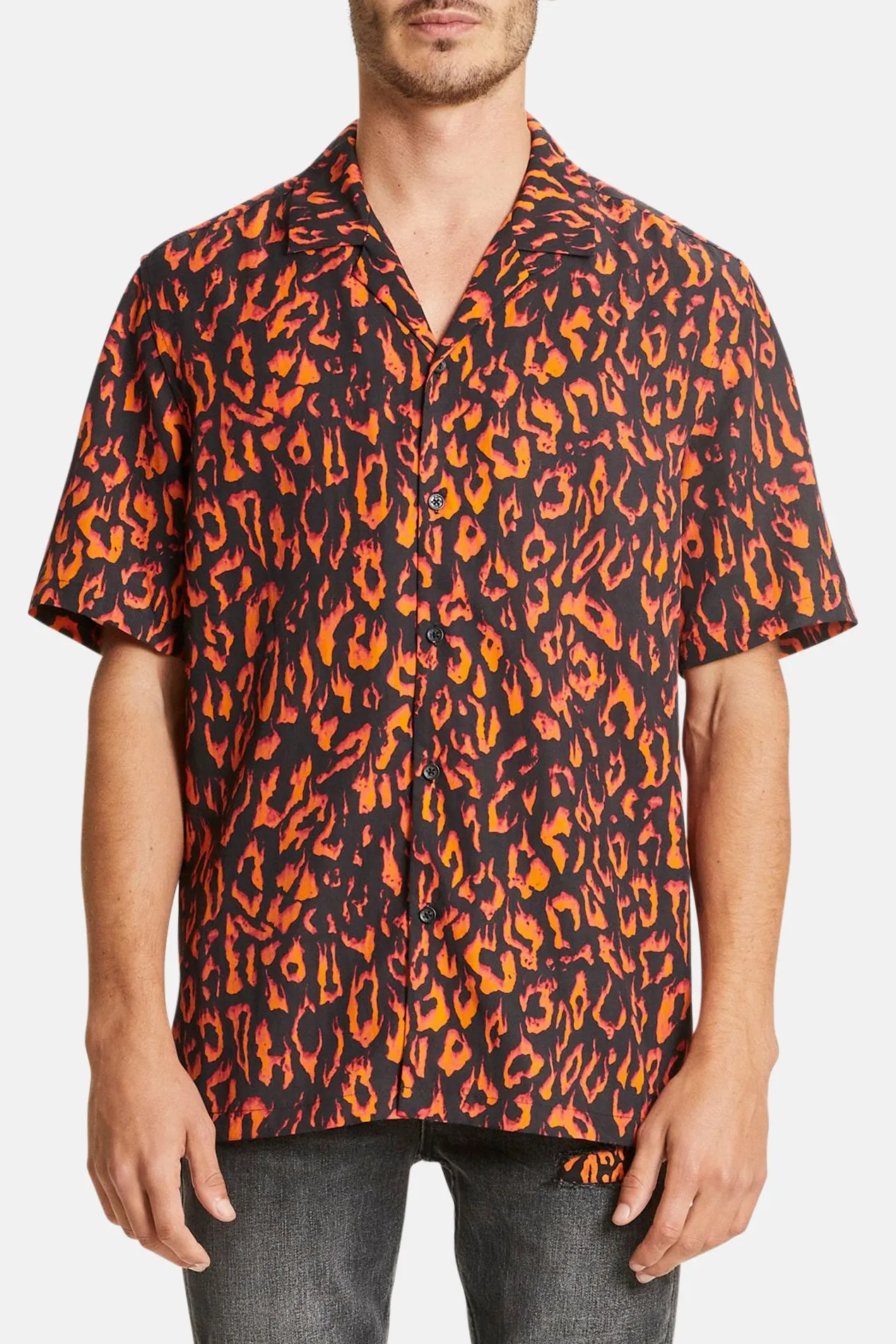 Fire Resort SS Shirt Orange