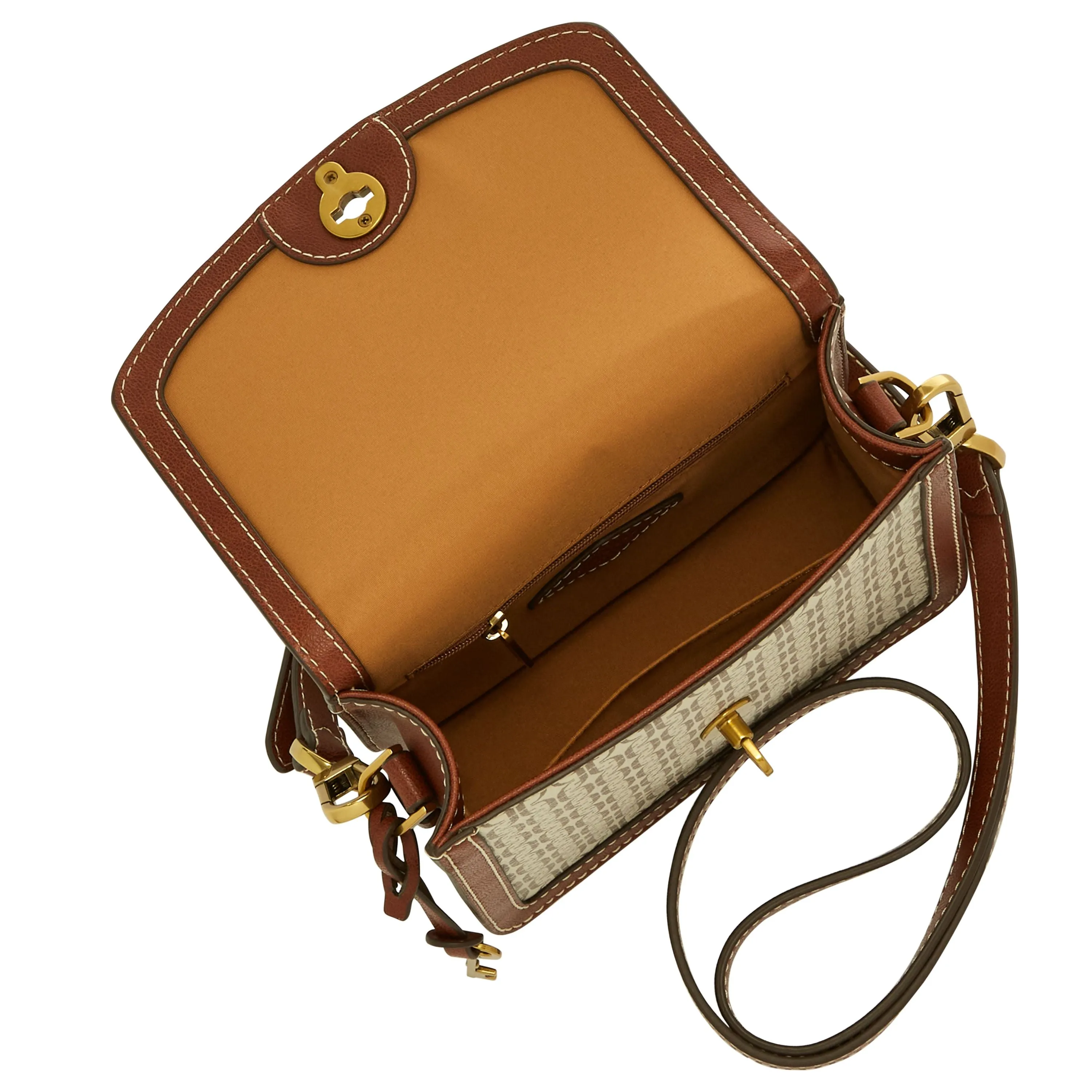 Fossil Women's Ainsley Printed PVC Small Flap Crossbody