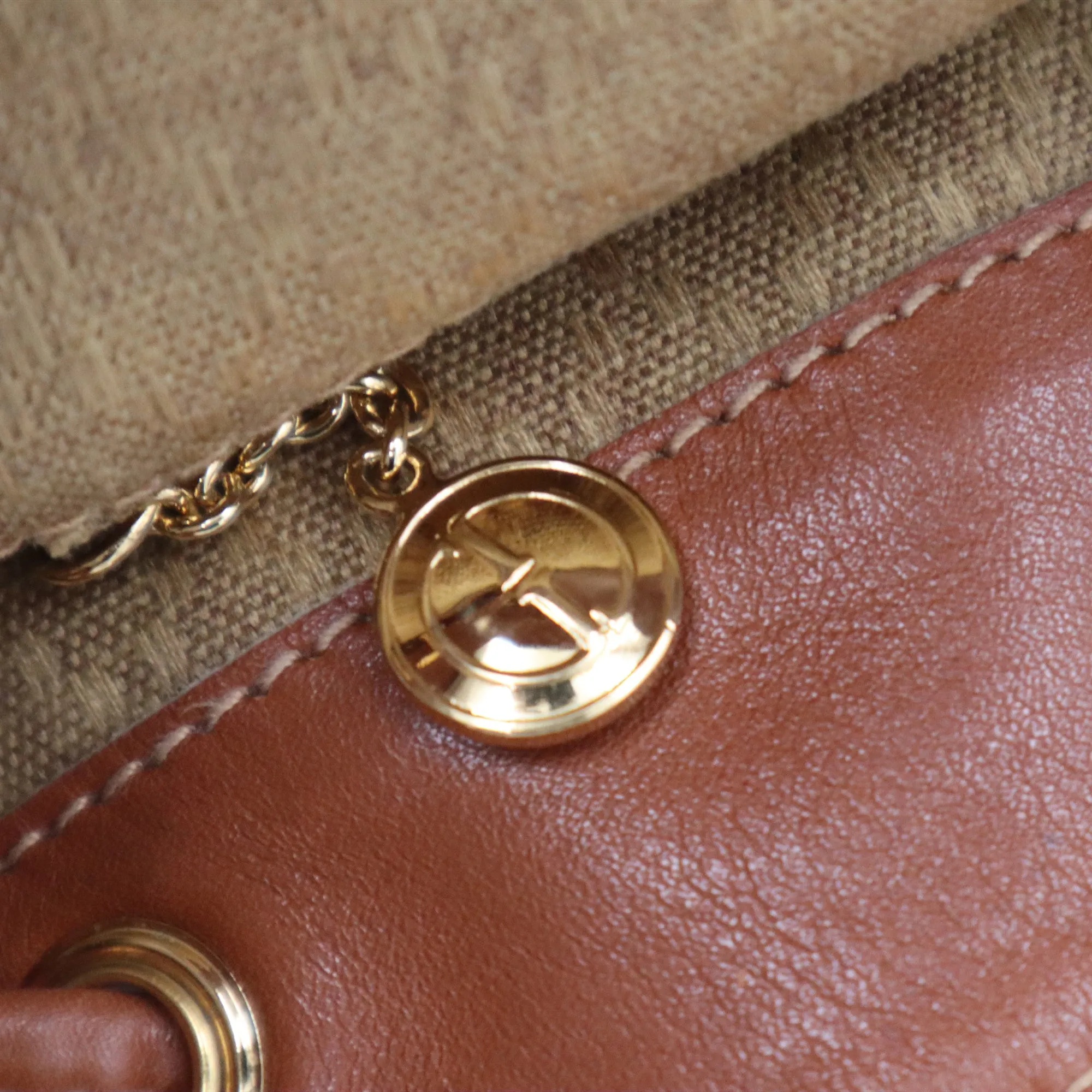 Gucci Leather Bamboo Mini Backpack