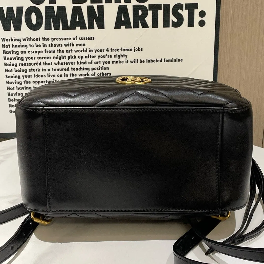 Gucci Marmont Leather Backpack