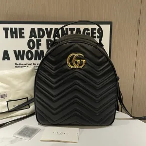 Gucci Marmont Leather Backpack