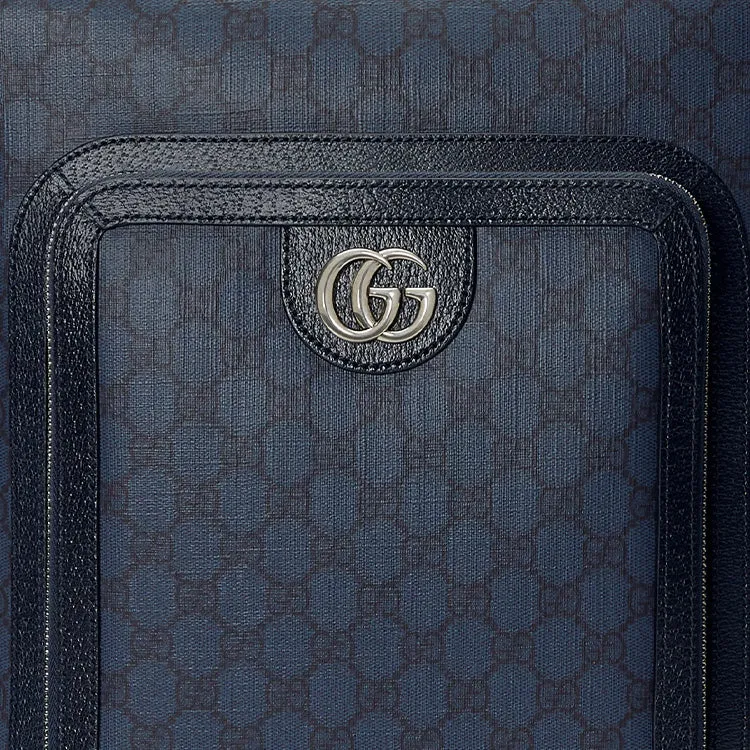 Gucci Mini GG Canvas Medium Backpack 'Blue Black' 745718-FACCQ-8443