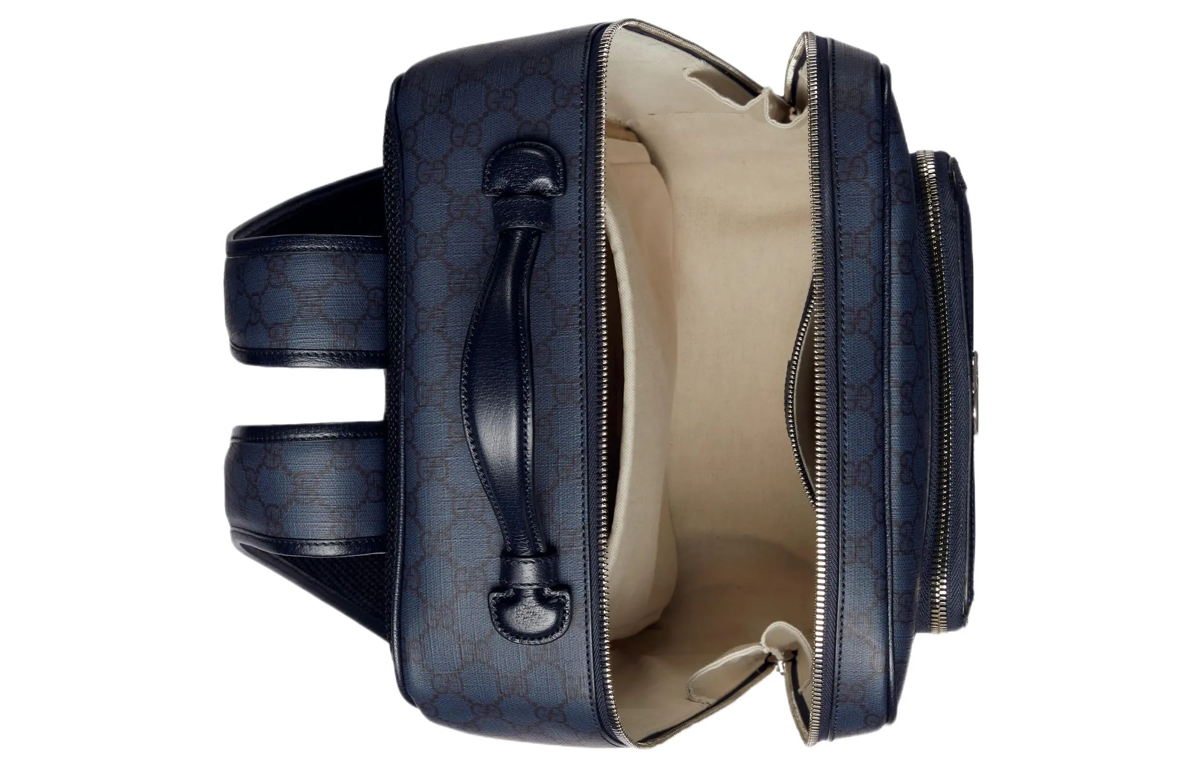 Gucci Mini GG Canvas Medium Backpack 'Blue Black' 745718-FACCQ-8443