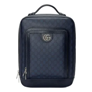 Gucci Mini GG Canvas Medium Backpack 'Blue Black' 745718-FACCQ-8443