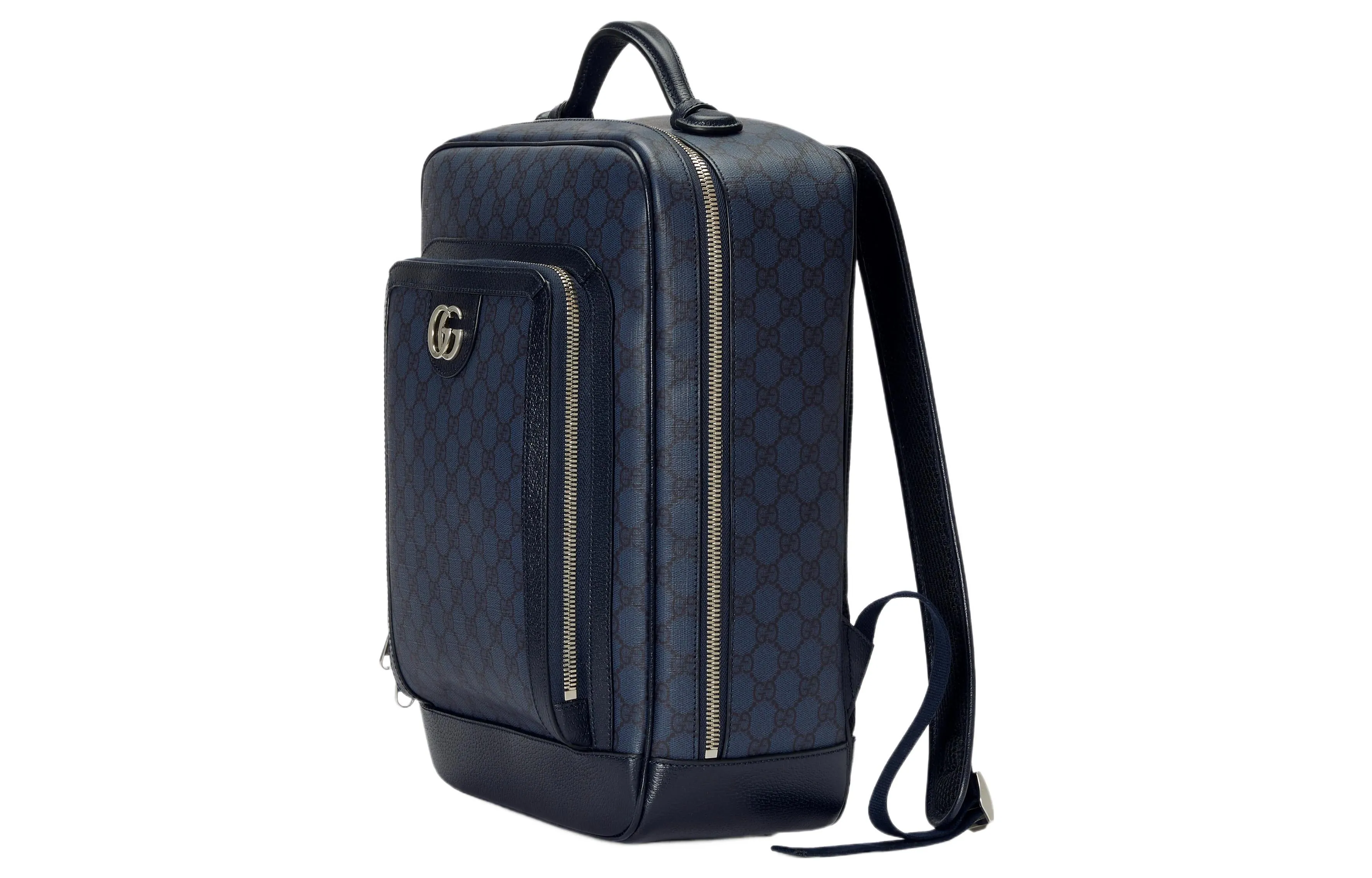 Gucci Mini GG Canvas Medium Backpack 'Blue Black' 745718-FACCQ-8443