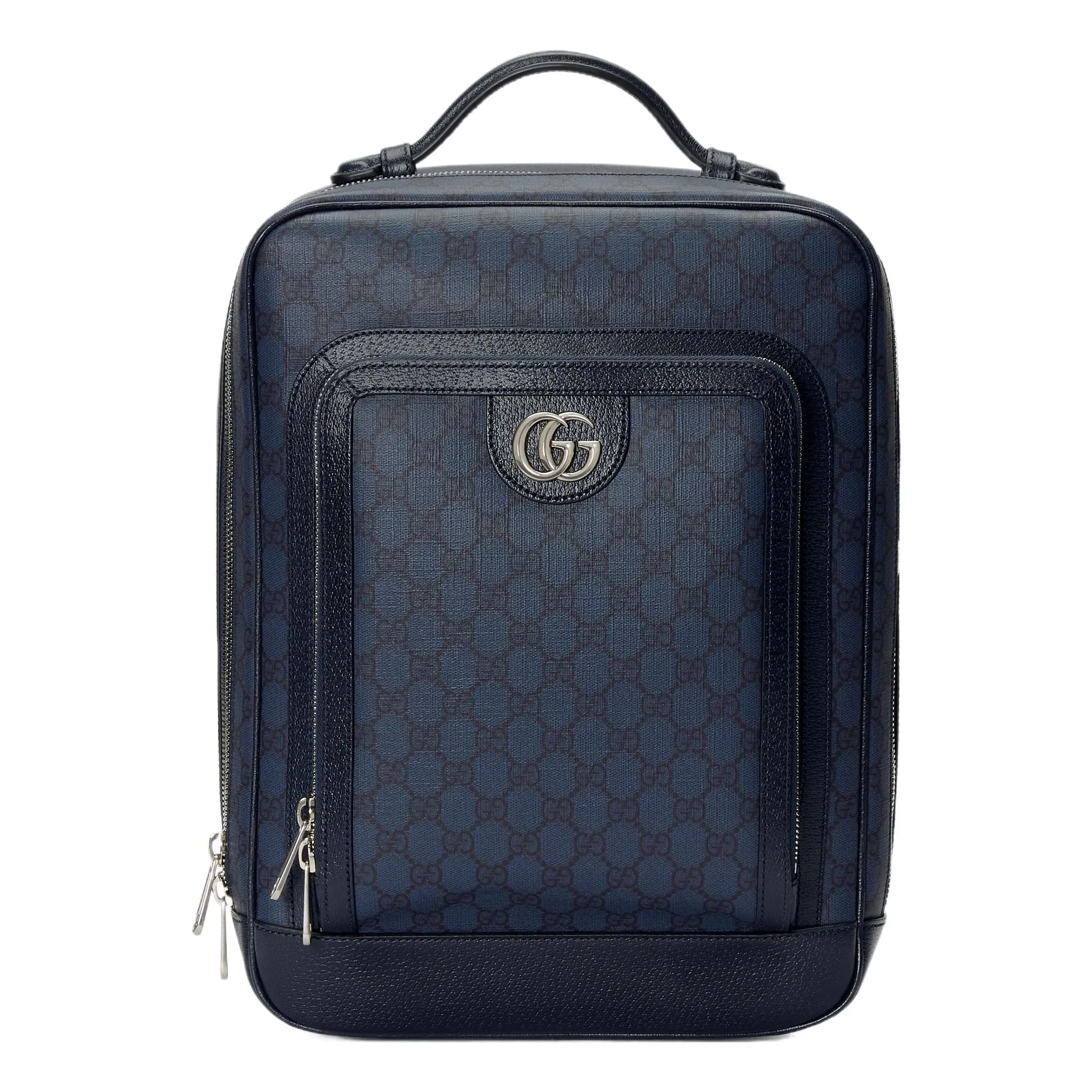 Gucci Mini GG Canvas Medium Backpack 'Blue Black' 745718-FACCQ-8443