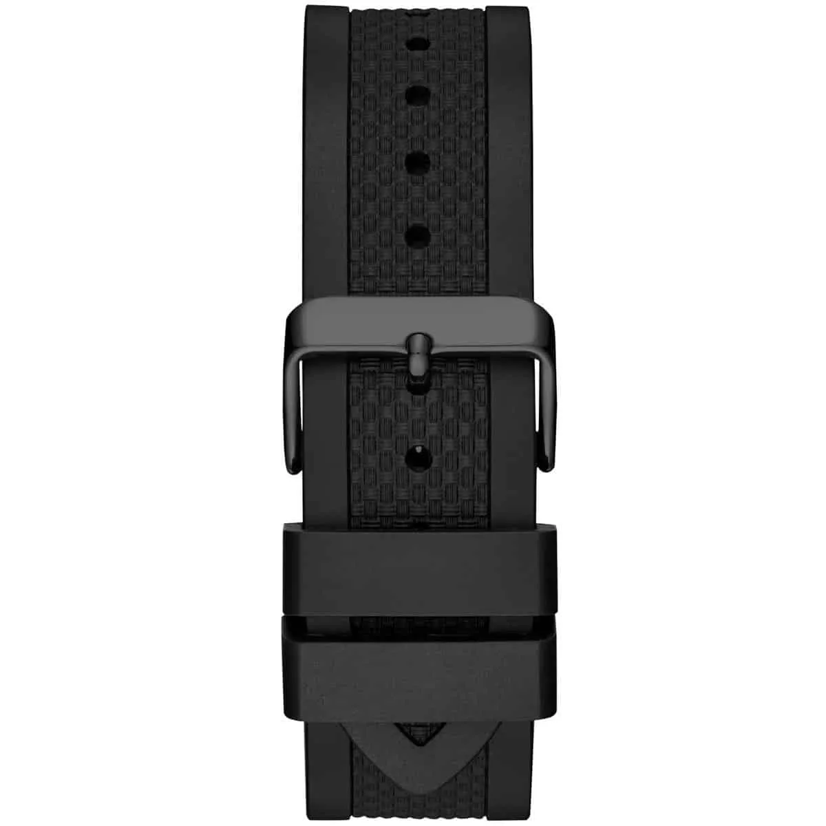 G.U.E.S.S   Black Rubber Strap Watch