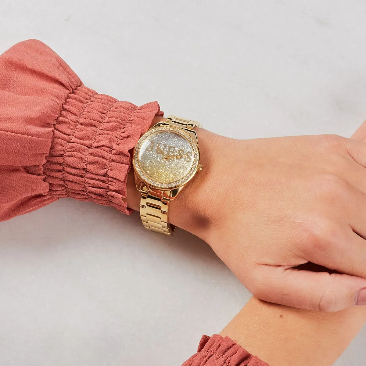 G.U.E.S.S  Women Watch Glitter Girl