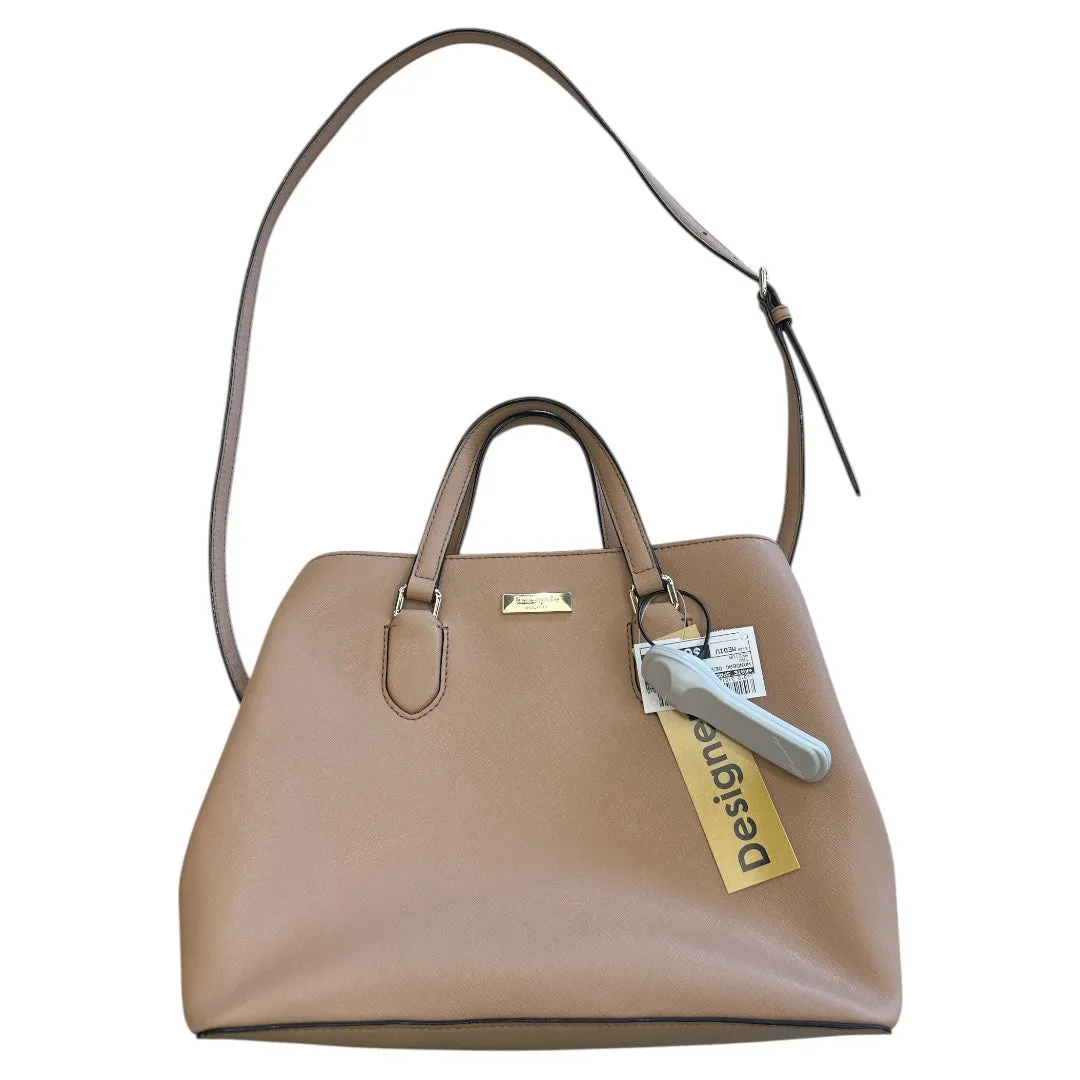 Handbag Designer By Kate Spade In Tan, Size:Medium