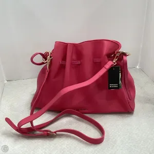 Handbag Leather By Badgley Mischka, Size: Medium