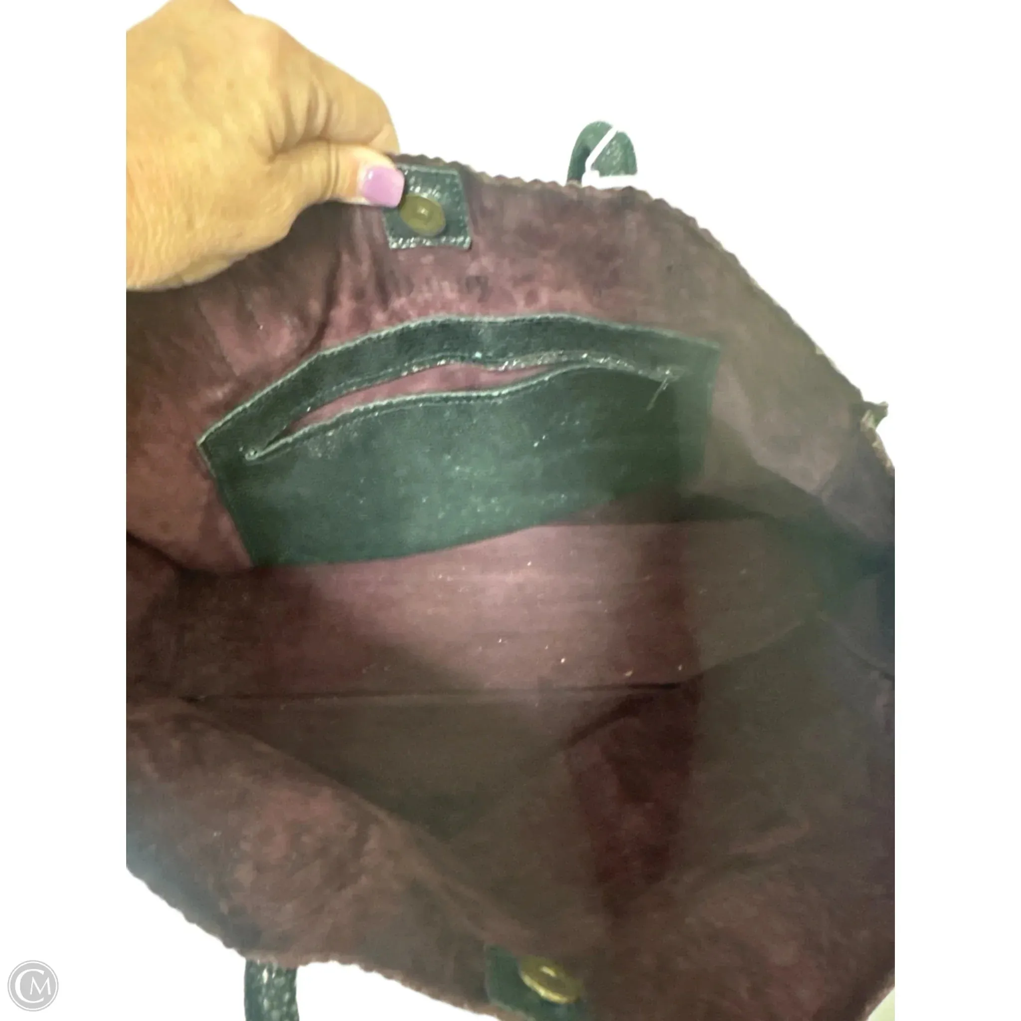 Handbag Leather By Clothes Mentor, Size: Medium