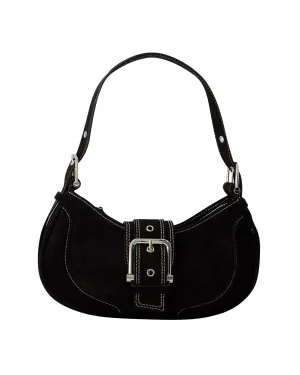 Hobo Brocle Bag - Osoi - Leather - Black
