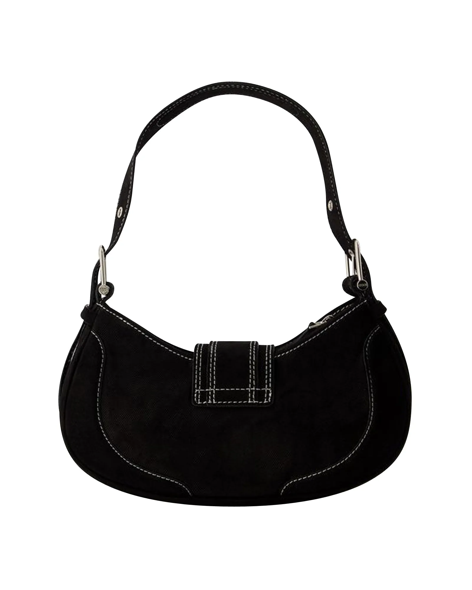 Hobo Brocle Bag - Osoi - Leather - Black
