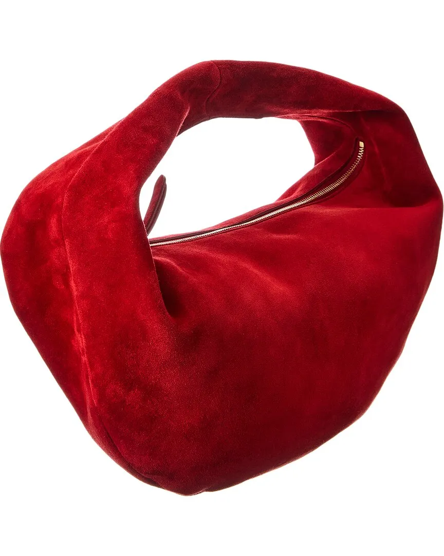 KHAITE Olivia Medium Suede Hobo Bag