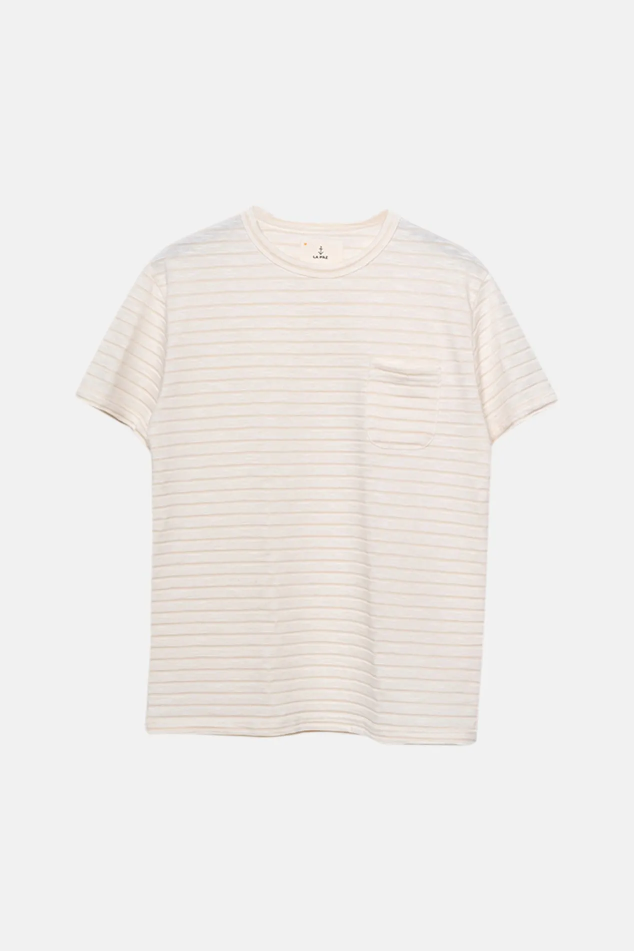La Paz Guerreiro Stripe Pocket Tee Pastel Rose