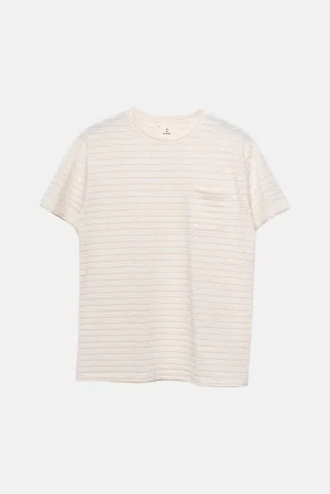 La Paz Guerreiro Stripe Pocket Tee Pastel Rose