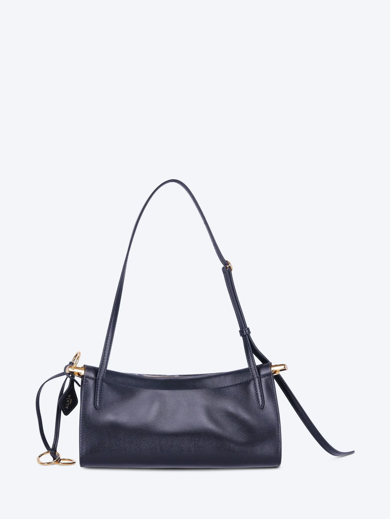 Le click east west glossy calfskin bag