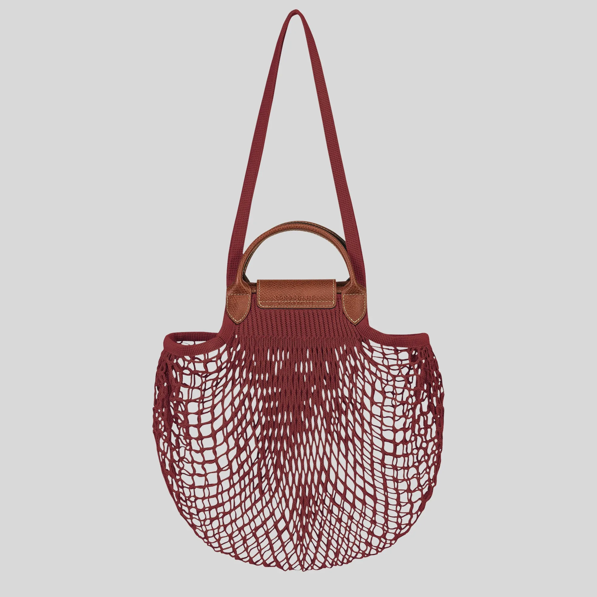 LONGCHAMP Le Pliage Filet L Mesh Bag Acajou 10121HVH