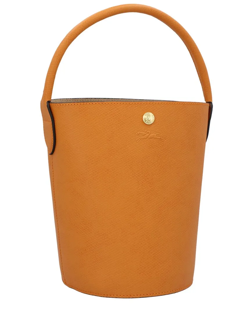Longchamp pure Small Leather Bucket Bag