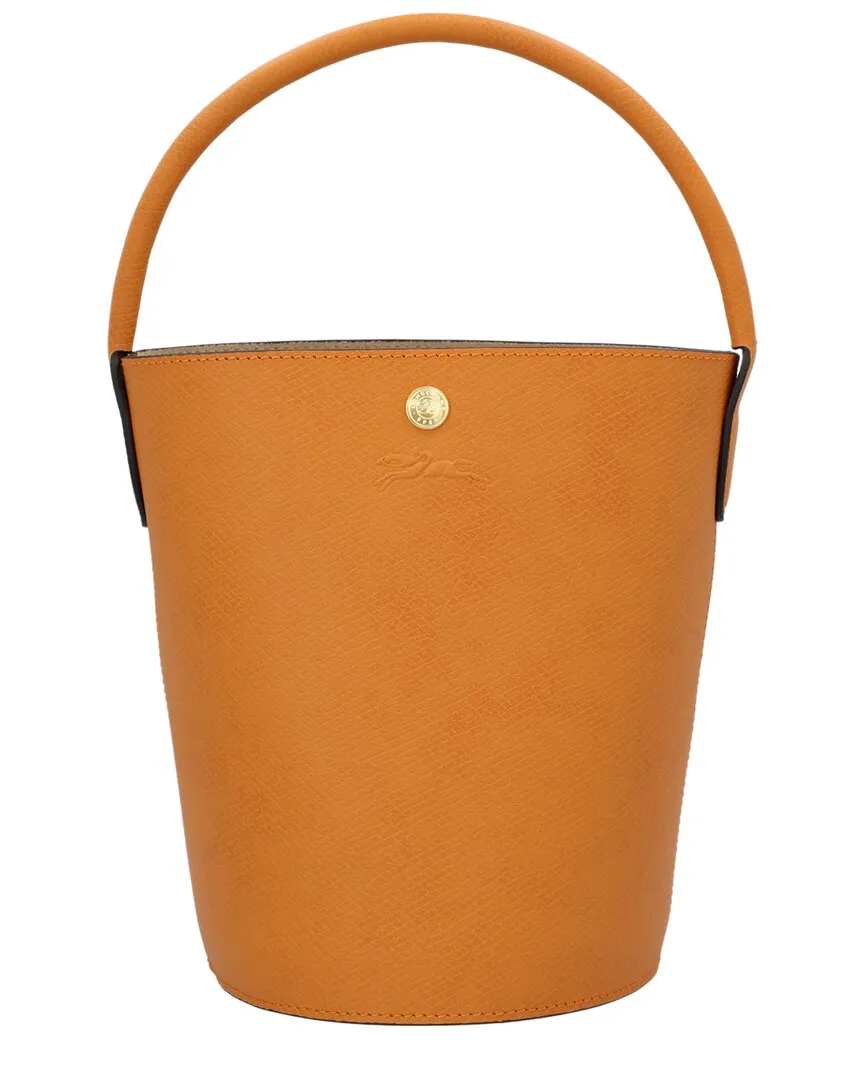 Longchamp pure Small Leather Bucket Bag